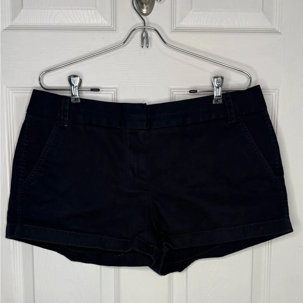 J. Crew Women's Navy Cotton Shorts 3” Size 12